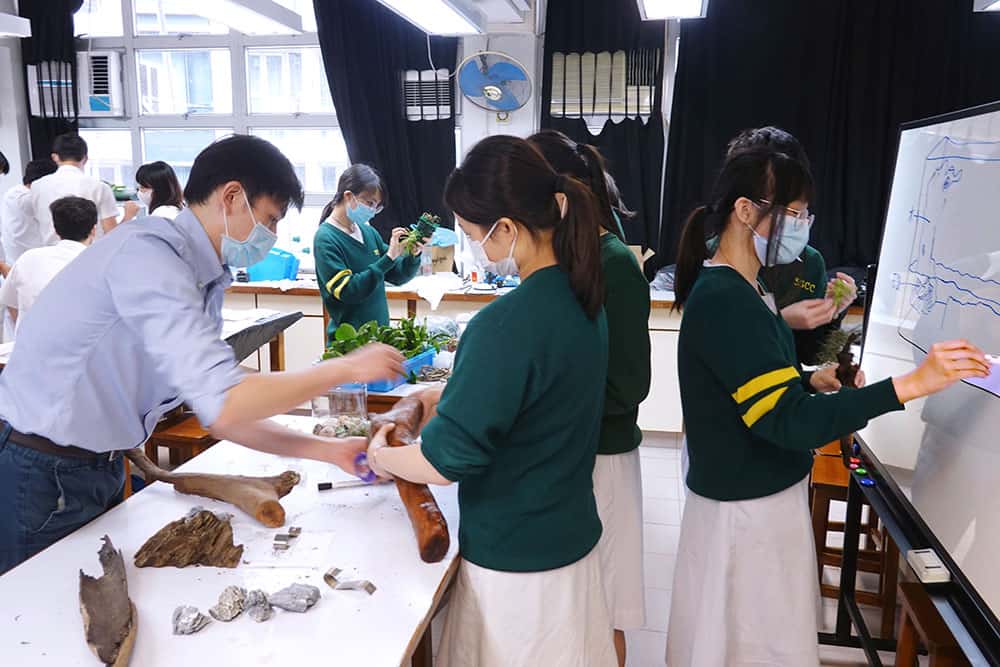 從選購材料、繪畫草圖到預備裝飾，學生一點也不馬虎。