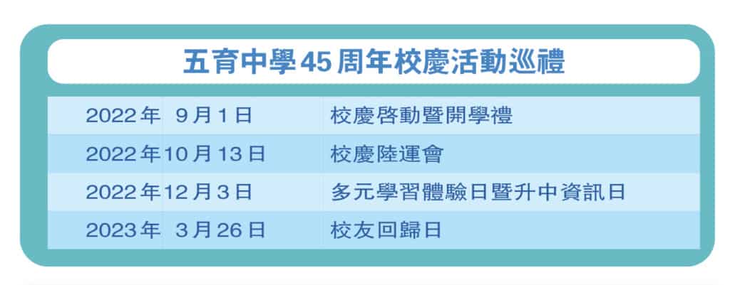 五育中學45周年校慶活動巡禮