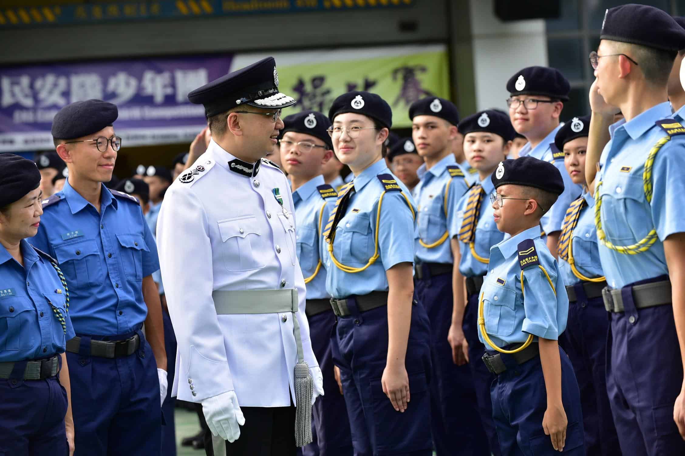 民安隊舉辦少年團步操比賽 全面採用中式步操
